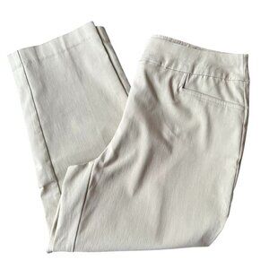 Chico’s Tan Beige Pull-On Capri Pants, Size 00